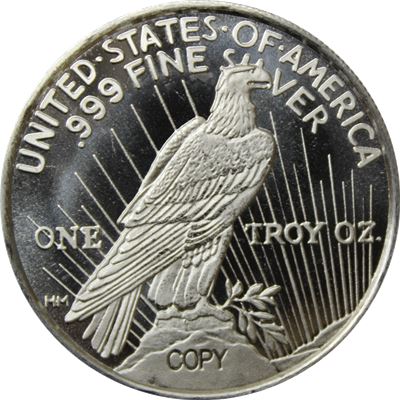 Classic Design: Peace Dollar Design 1 uncja Srebra Round