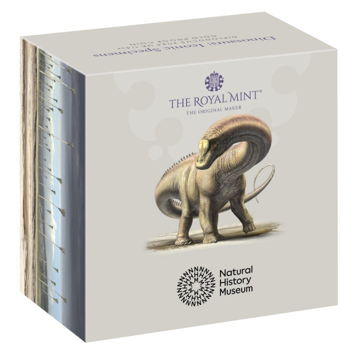 Dinosaurs: Iconic Specimens - Diplodocus 1/4 uncji Złota 2024 Proof