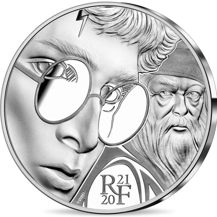 Francja: Harry Potter 10 Euro Srebro 2021 Proof 