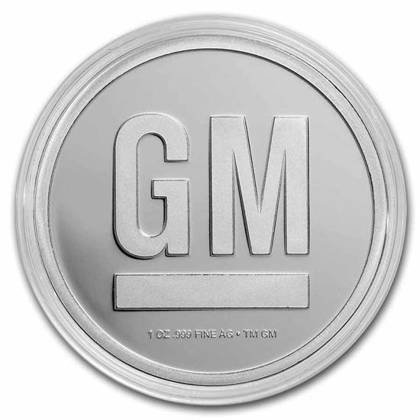 General Motors Logo (1967-2021) 1 uncja Srebra 