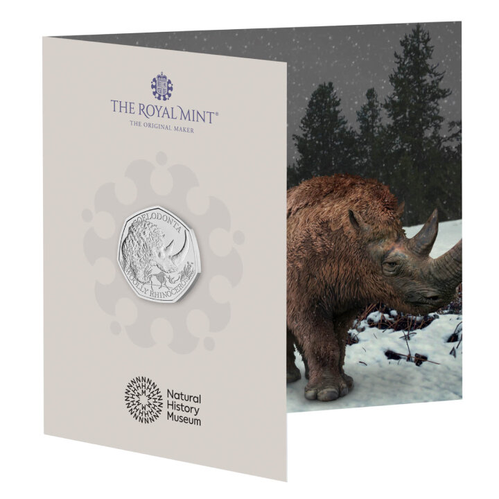 Ice Age Giants - Woolly Rhinoceros 50p Miedzionikiel 2024