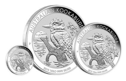 Kookaburra 1 uncja Srebra 2019