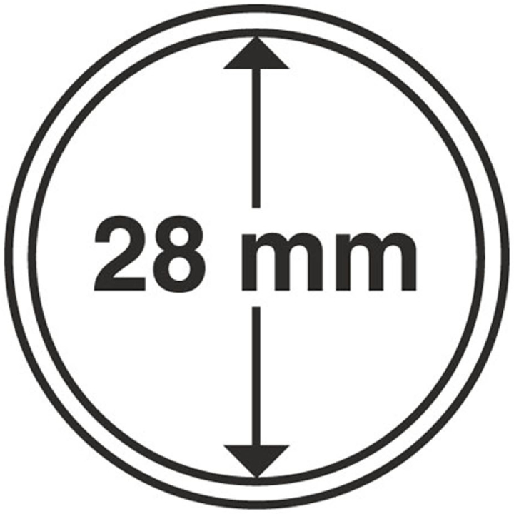 Leuchtturm - Plastikowy kapsel na monetę 28 mm 100 sztuk