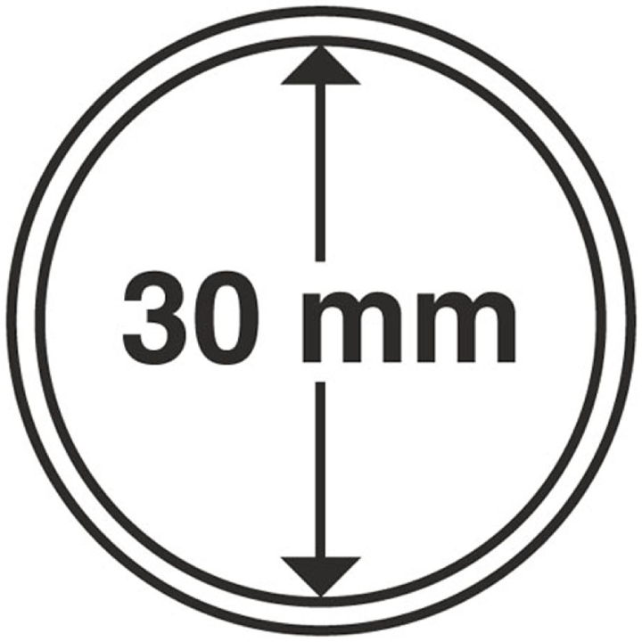 Leuchtturm - Plastikowy kapsel na monetę 30 mm 100 sztuk