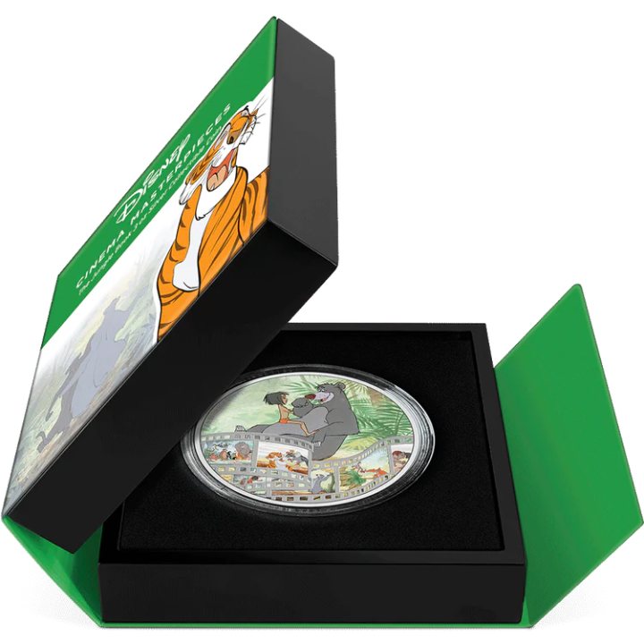 Niue: Disney Cinema Masterpieces - Jungle Book kolorowany 3 uncje Srebra 2022 Proof