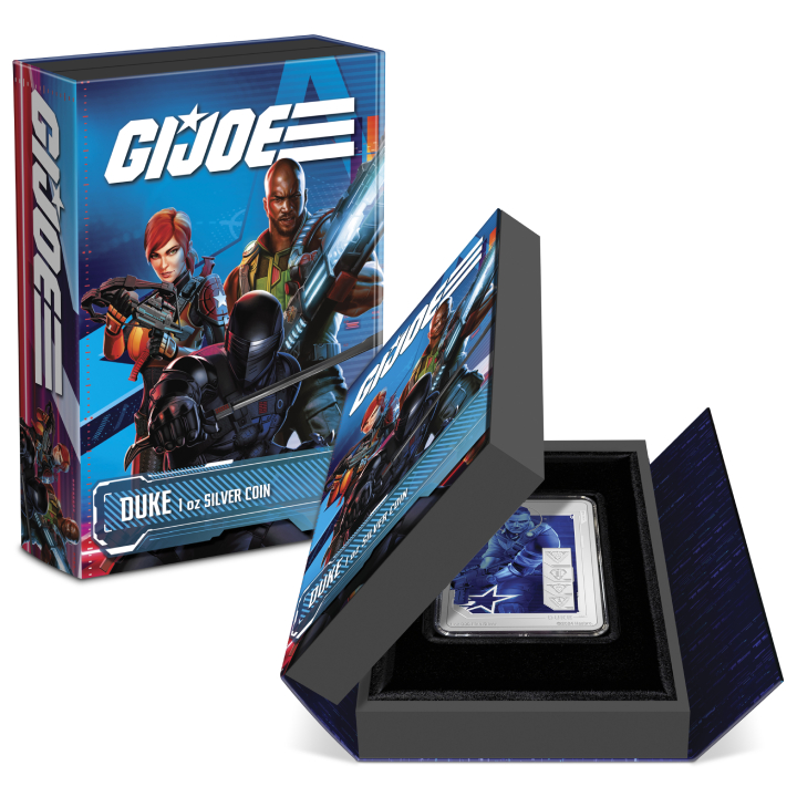 Niue: G.I. Joe - Duke kolorowany 1 uncja Srebra 2024 Proof