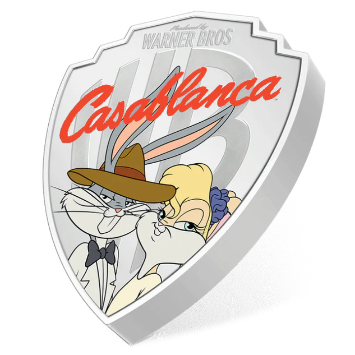 Niue: Looney Tunes Mashups - Casablanca kolorowana 2 uncje Srebra 2023 Proof