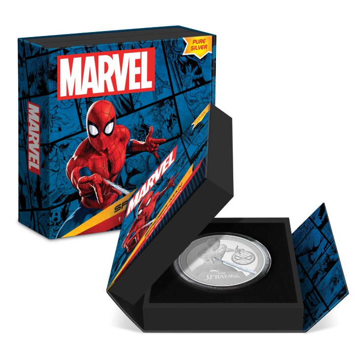 Niue: Marvel - Spider- Man kolorowany 1 uncja Srebra 2023 Proof