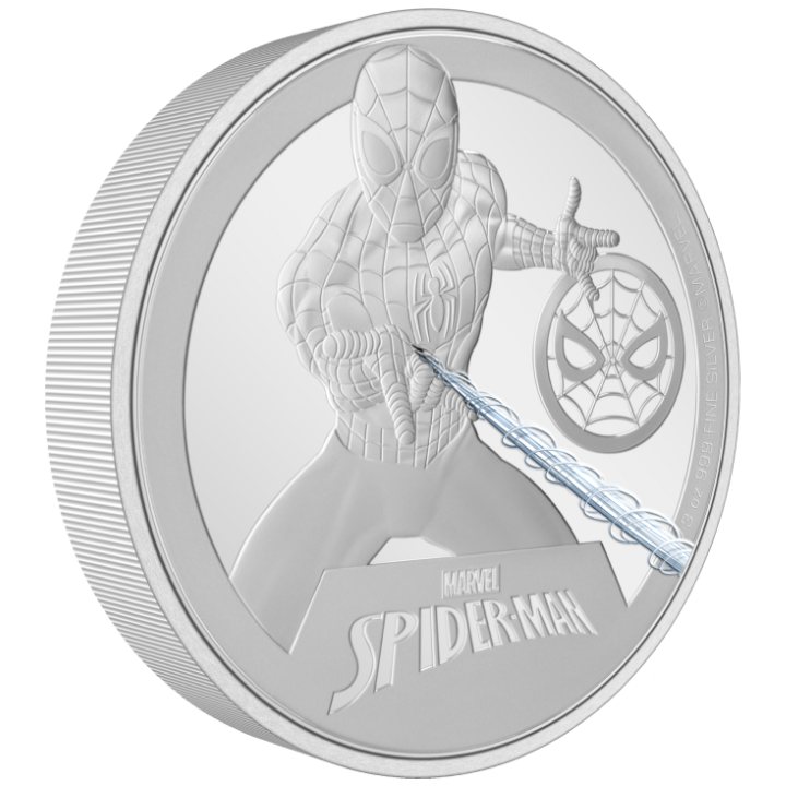 Niue: Marvel - Spider- Man kolorowany 3 uncje Srebra 2023 Proof