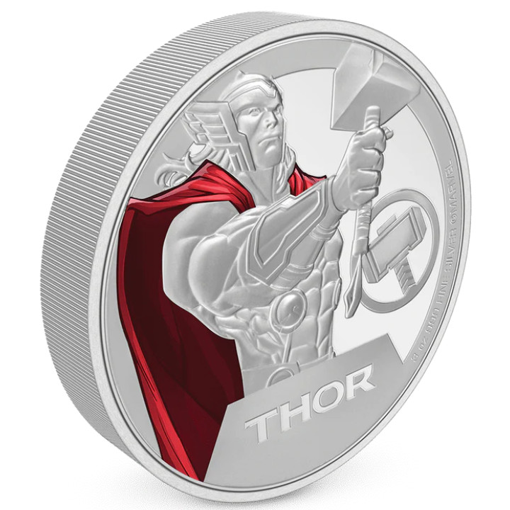 Niue: Marvel - Thor kolorowany 3 uncje Srebra 2023 Proof