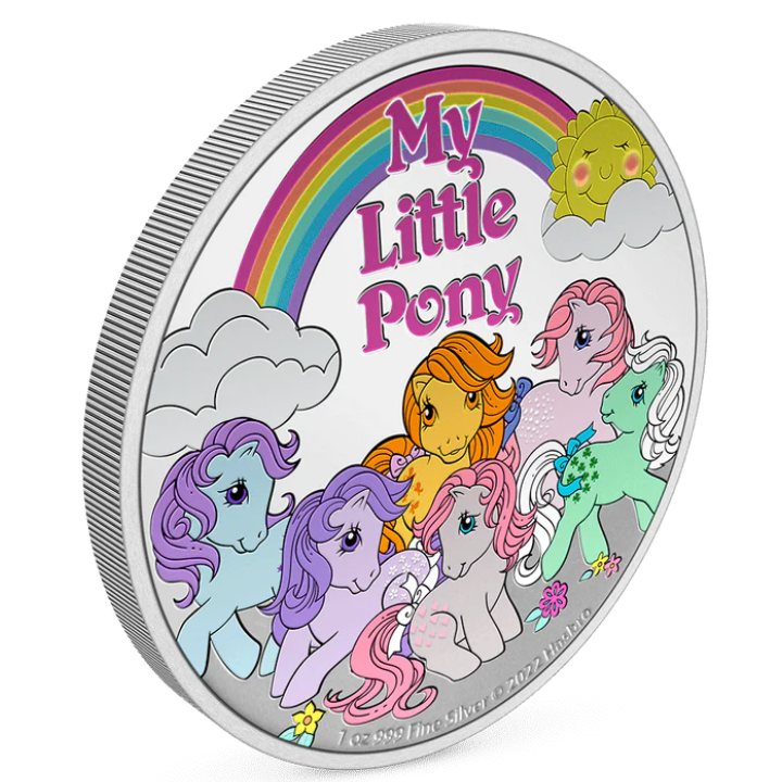 Niue: My Little Pony kolorowany 1 uncja Srebra 2022 Proof