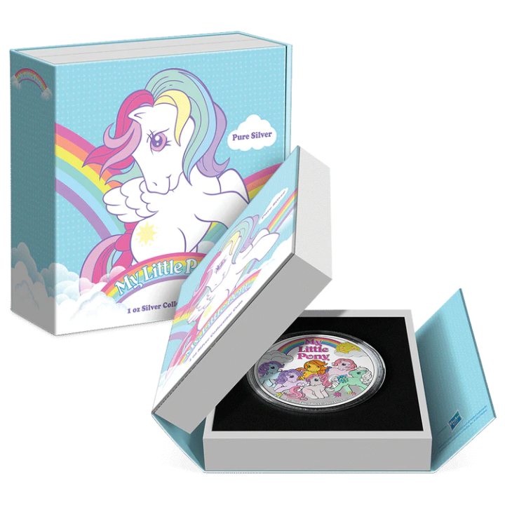 Niue: My Little Pony kolorowany 1 uncja Srebra 2022 Proof