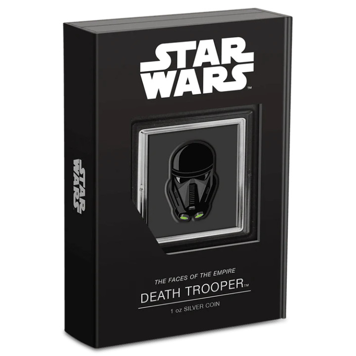 Niue: Star Wars The Faces of the Empire - Death Trooper kolorowany 1 uncja Srebra 2022 Proof