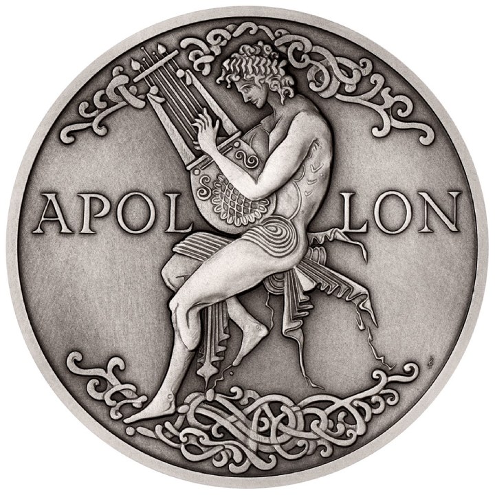 Niue: Universal Gods - Apollon 5 uncji Srebro 2022 