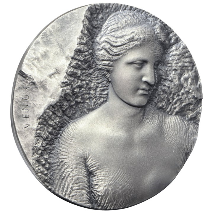 Niue: Venus De Milo $5 Srebro 2023 High Relief Antiqued Coin