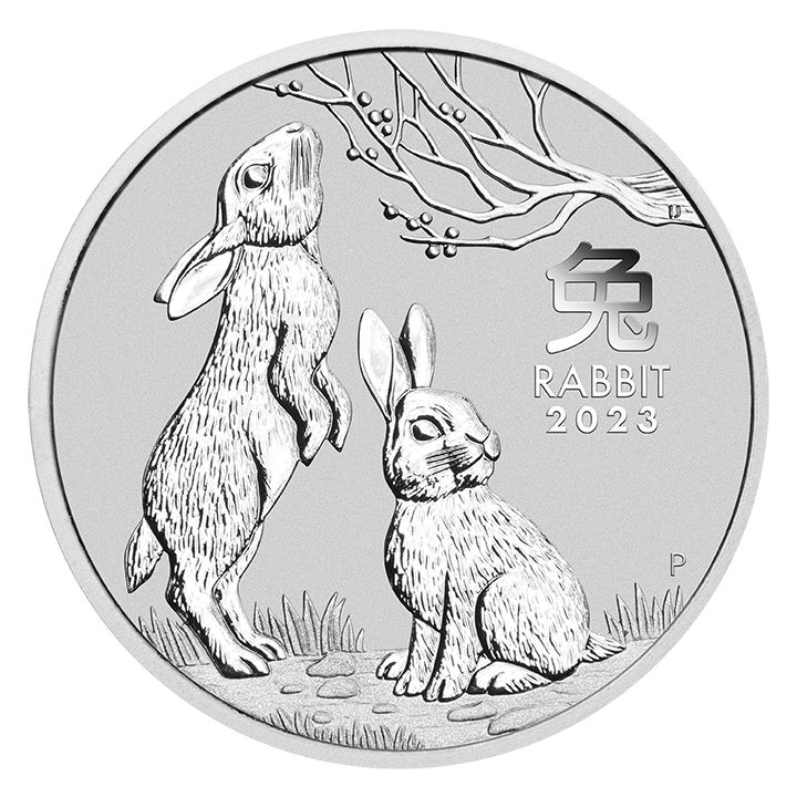 Perth Mint: Lunar III - Rok Królika 1/2 uncji Srebra 2023