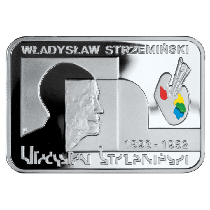 Polscy Malarze XIX/XX wieku - Władysław Strzemiński kolorowany 20 zł Srebro 2009 Proof