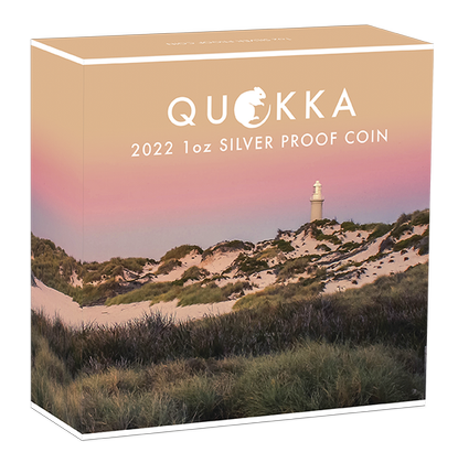 Quokka kolorowana 1 uncja Srebra 2022 Proof