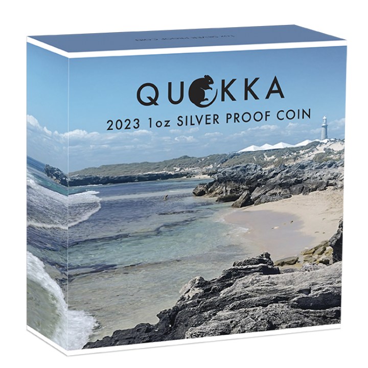 Quokka kolorowana 1 uncja Srebra 2023 Proof