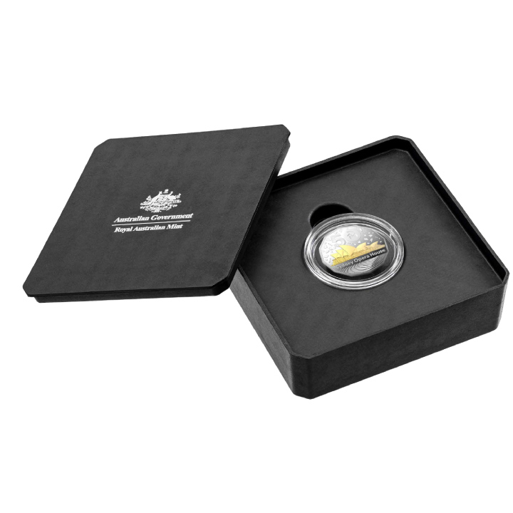 RAM: 50th Anniversary of the Sydney Opera House 50c pozłacany Srebro 2023 Proof 