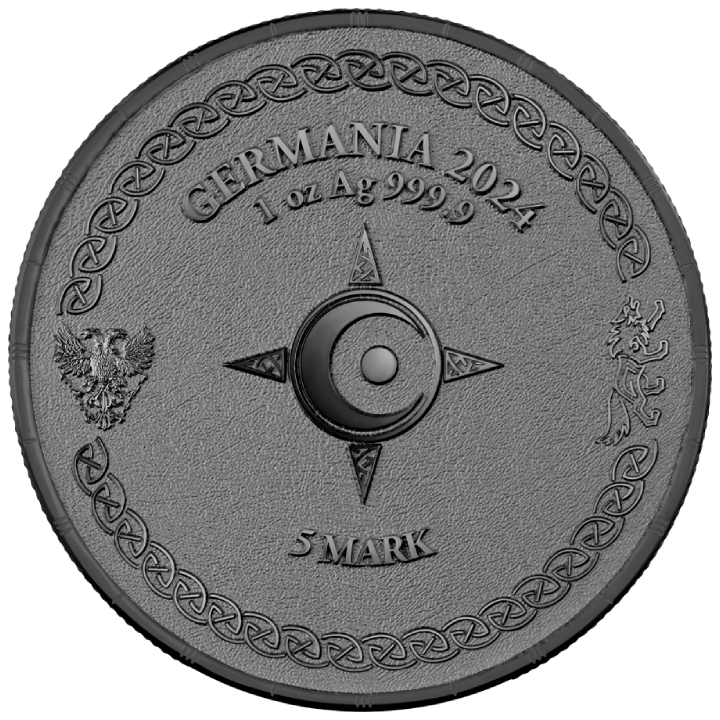 Ragnarök: Hati 1 uncja Srebra 2024 (Black Silver)