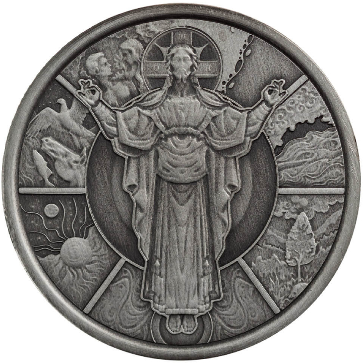 Samoa: The Creator 1/2 uncji Srebra 2024 Antiqued Coin