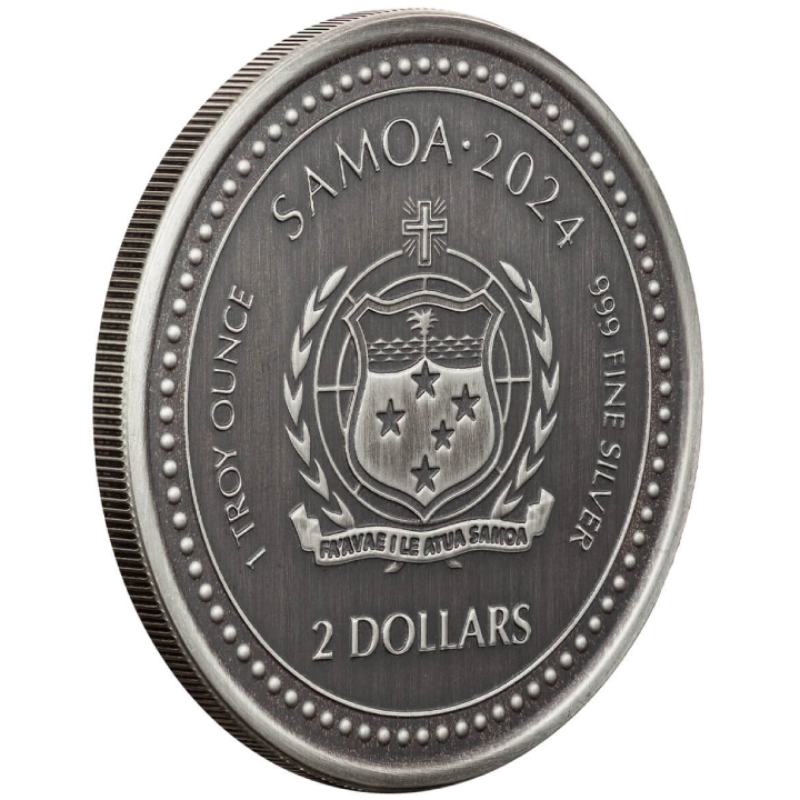 Samoa: The Creator 1 uncja Srebra 2024 Antiqued Coin