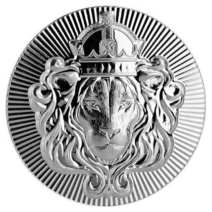 Scottsdale Mint Lion Stacker 5 uncji Srebra Round