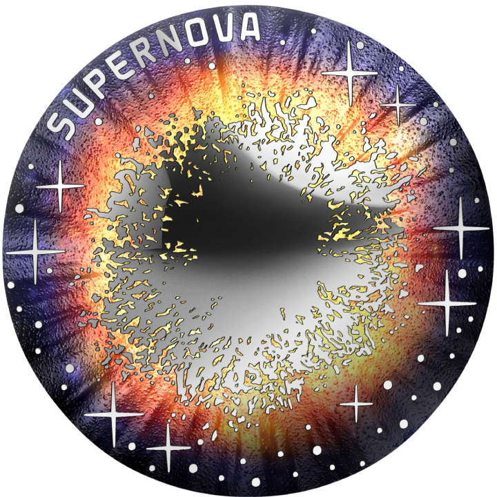 The Beauty of the Universe - Supernova kolorowana 20 Euro Srebro 2024 Proof