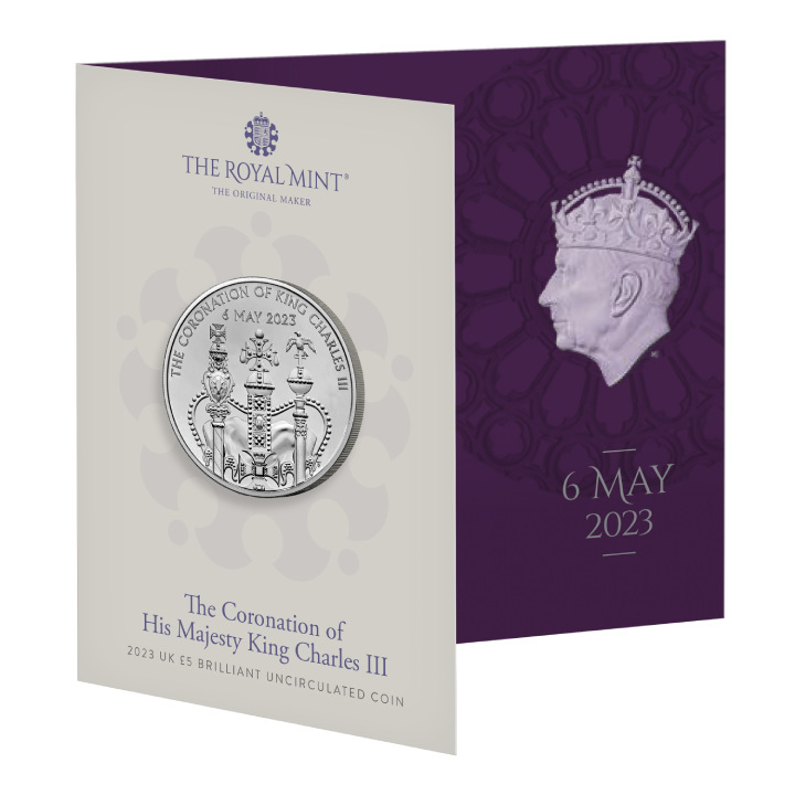 The Coronation of His Majesty King Charles III £5 Miedzionikiel 2023