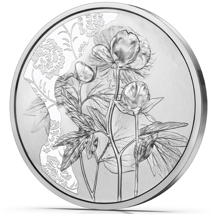 The Peony 10 Euro Srebro 2024