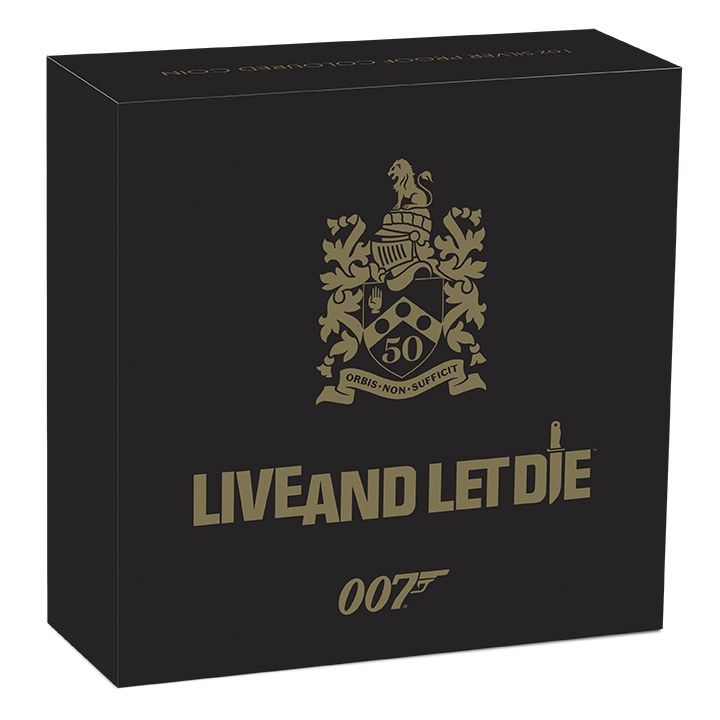 Tuvalu: James Bond - Live And Let Die kolorowany 1 uncja Srebra 2023 Proof