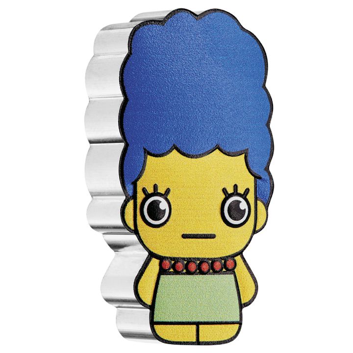 Tuvalu: Marge Simpson kolorowany 1 uncja Srebra 2022 Minted Minis Coin