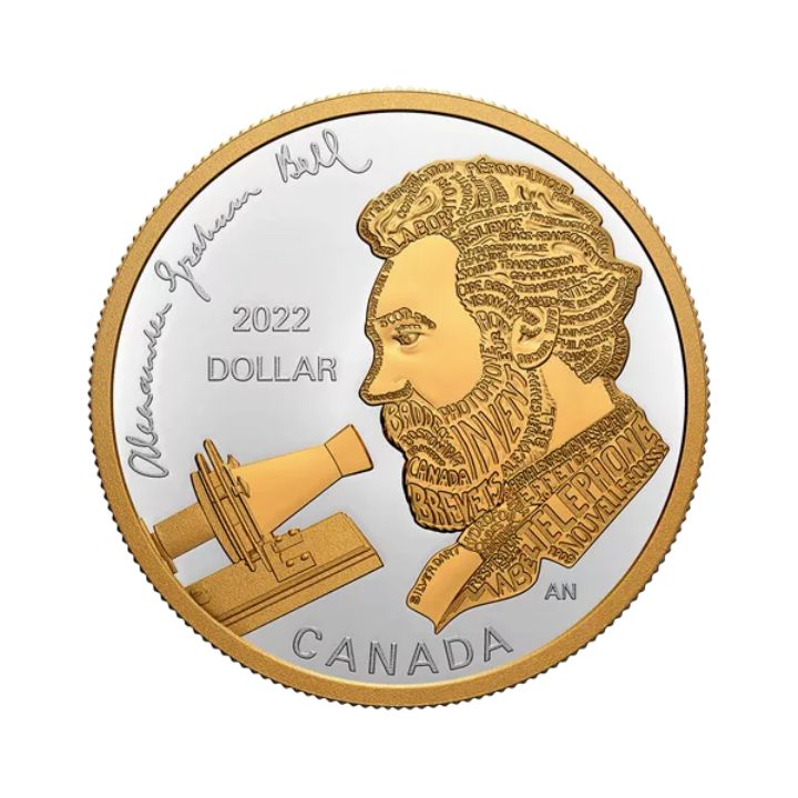 Zestaw Canada: Alexander Graham Bell - Great Inventor 7 srebrnych monet 2022 Proof 