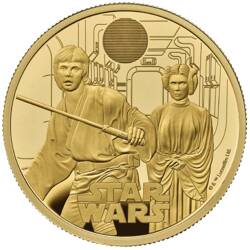  Star Wars: Luke Skywalker and Princess Leia 1 uncja Złota 2023 Proof