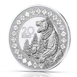 America - The Healing Power of the Bear 20 Euro Srebro 2023 Proof