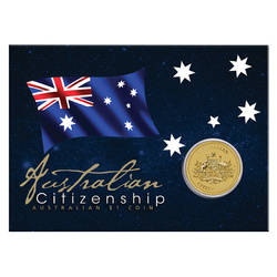 Australian Citizenship $1 Brąz Aluminiowy 2024 (moneta w karcie)