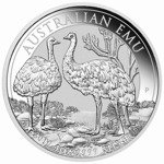 Australijski Emu 1 uncja Srebra 2019