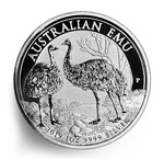 Australijski Emu 1 uncja Srebra 2019 Error