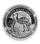 Australijski Emu 1 uncja Srebra 2019 Error