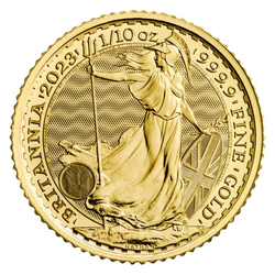 Britannia - King Charles III 1/10 uncji Złota 2023