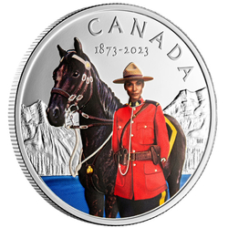 Canada: 150th Anniversary of the RCMP kolorowany $20 Srebro 2023 Proof 