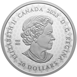 Canada: Great Hunters - Grizzly Bear $20 Srebro 2023 Proof Ultra High Relief Coin