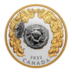 Canada: Holiday Gifts pozłacany 5 uncji Srebra 2022 Proof