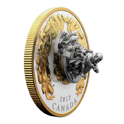 Canada: Holiday Gifts pozłacany 5 uncji Srebra 2022 Proof