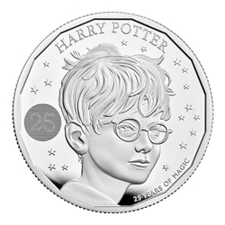 Harry Potter 25. rocznica 2 uncje Srebra 2022 Proof