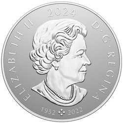 Kanadyjski Liść Klonowy $250 Srebro 2024 Reverse Proof