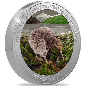 Kiwi kolorowany 1 uncja Srebra 2024 Proof