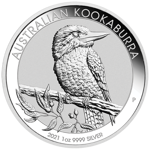 Kookaburra 1 uncja Srebra 2021