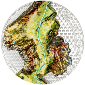 Liechtenstein: 100 years of the Swiss Franc in Liechtenstein kolorowany 1 uncja Srebra 2024 Silk Coin